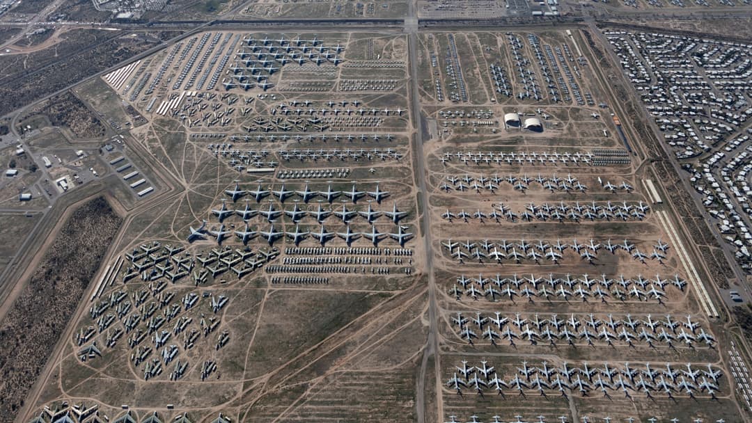 1. Davis-Monthan AFB (AMARG), USA (4,000+ Aircraft)