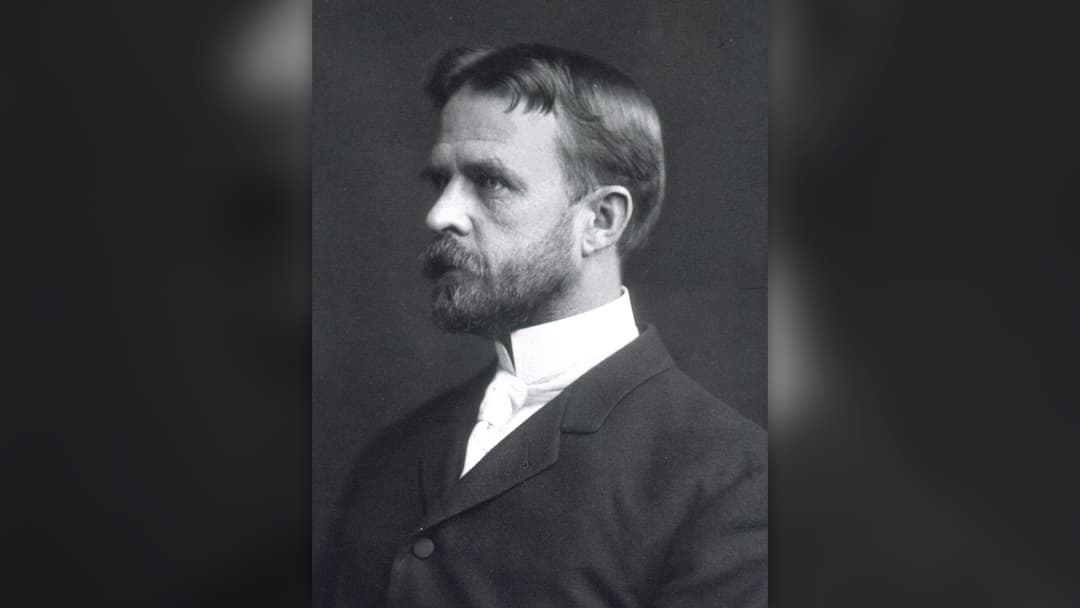 Geneticist Thomas Hunt Morgan in his laboratory