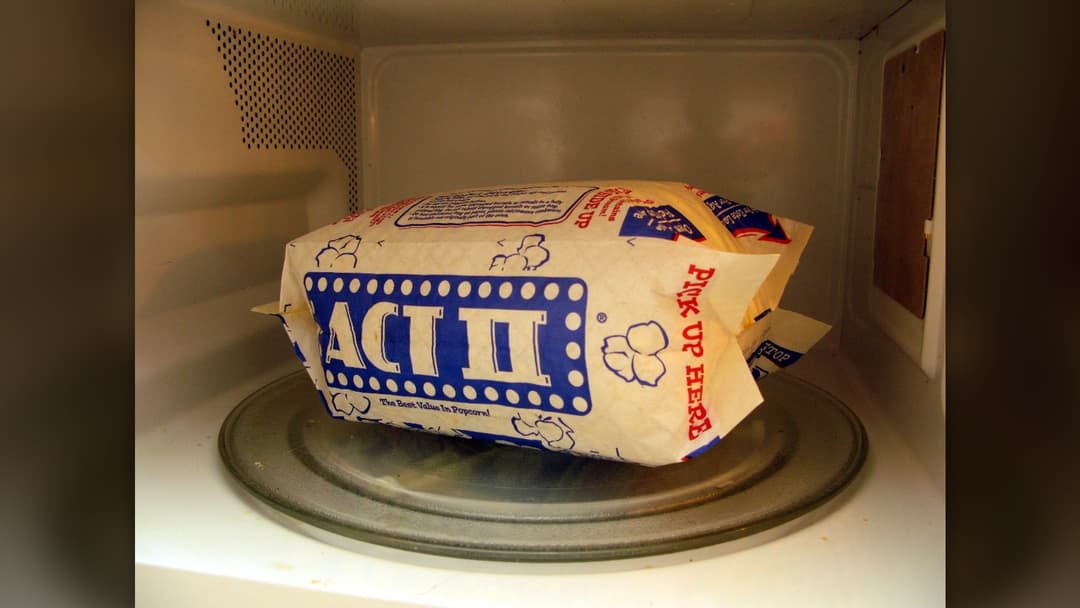 Bowl of buttered popcorn