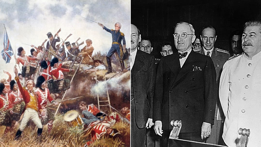 Emanuel Leutze's 1851 painting of General George Washington crossing the icy Delaware River with Continental Army soldiers.