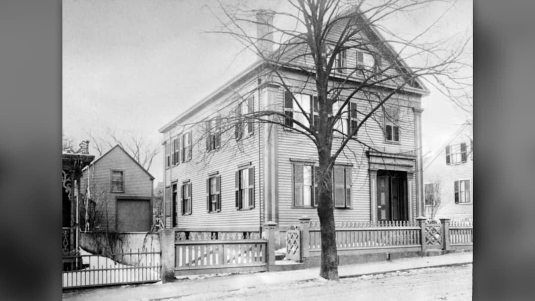 Exterior of the Lizzie Borden House in Fall River, Massachusetts