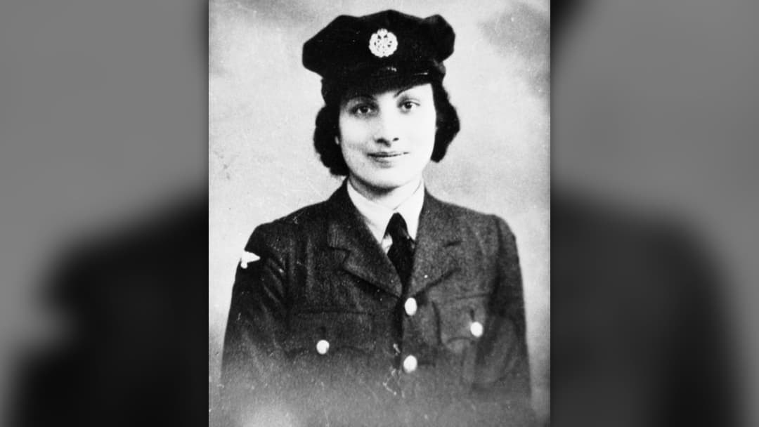 Portrait of British wartime secret agent Noor Inayat Khan