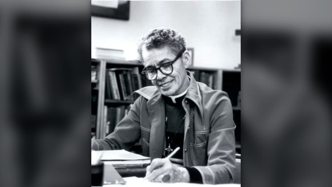 Portrait of legal scholar and civil rights activist Dr. Pauli Murray