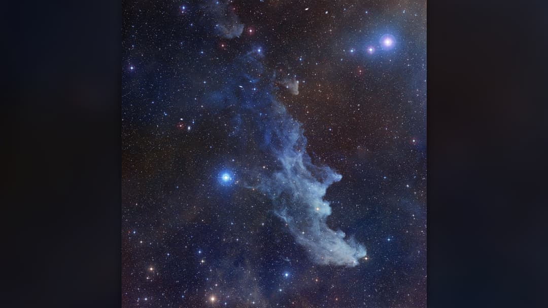 NASA STScI telescope image of the Witch Head Nebula IC 2118 glowing in deep space