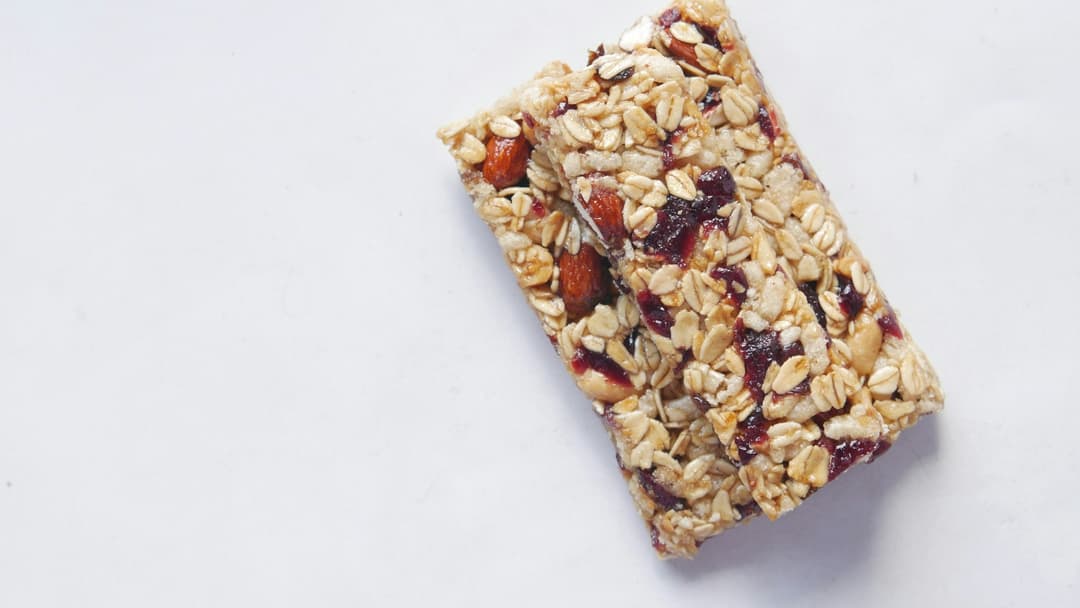 Stack of granola bars