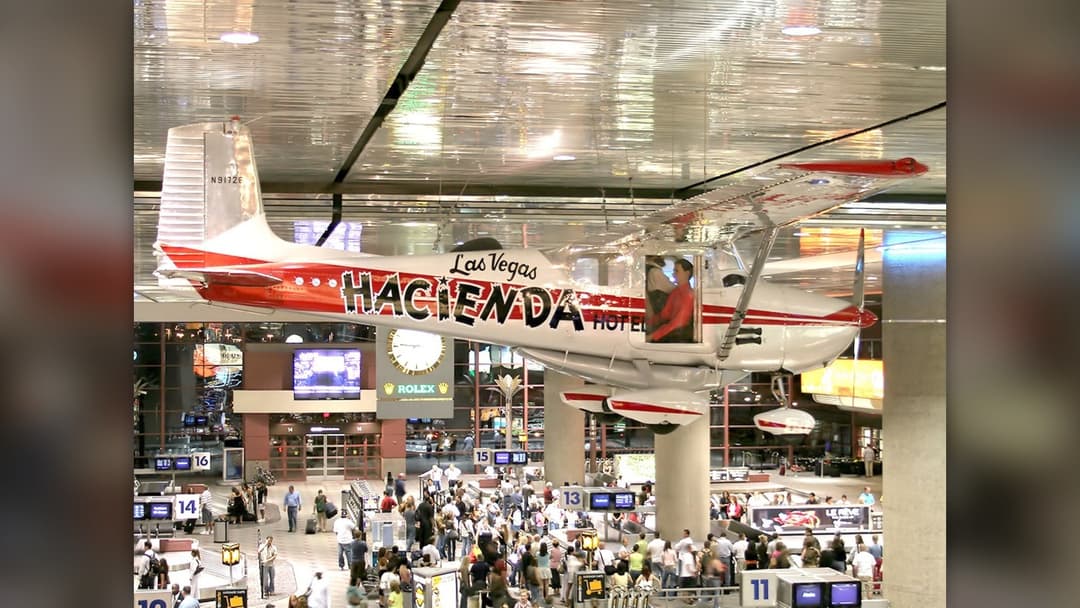 The Hacienda Cessna 172 flown by Robert Timm and John Cook for nearly 65 consecutive days over Nevada