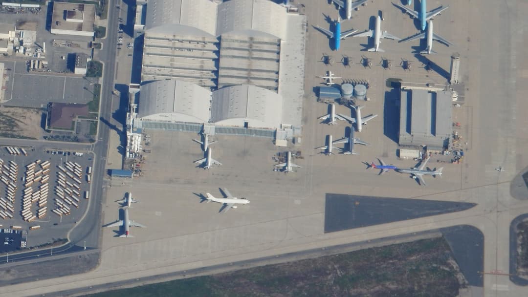 10. San Bernardino International, USA (150 Aircraft)