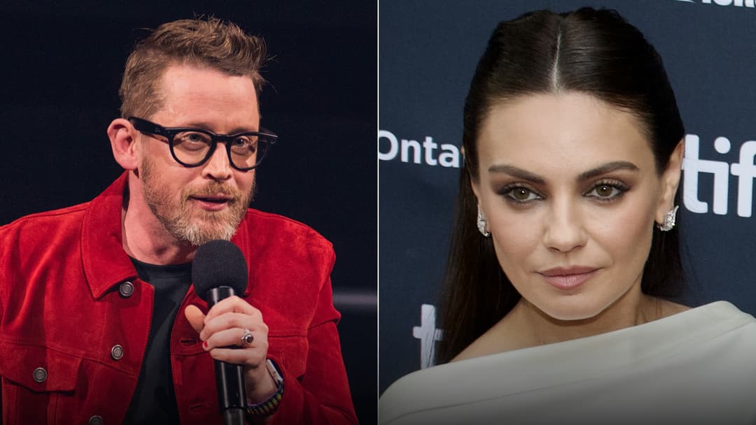 Macaulay Culkin and Mila Kunis