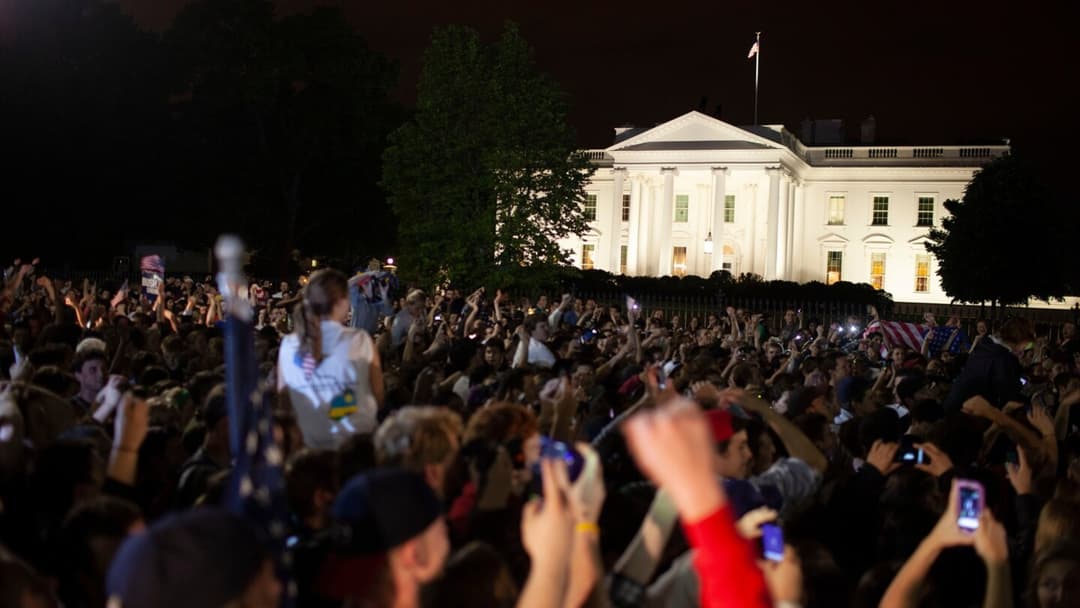 White House Situation Room during the May 2011 raid on Osama bin Laden's compound