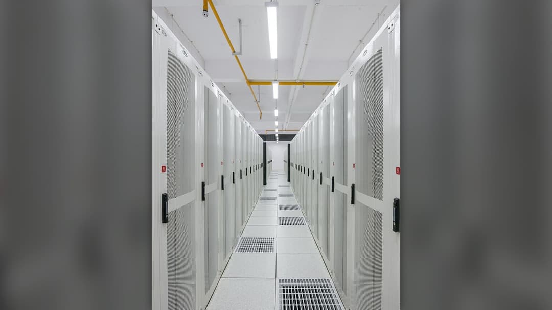 Rows of enterprise data servers representing the future of cloud computing and digital property rights.