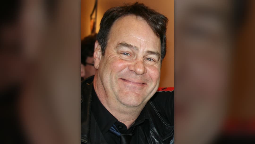 Actor Dan Aykroyd on the set of MTV Music Television in New York City in 1982
