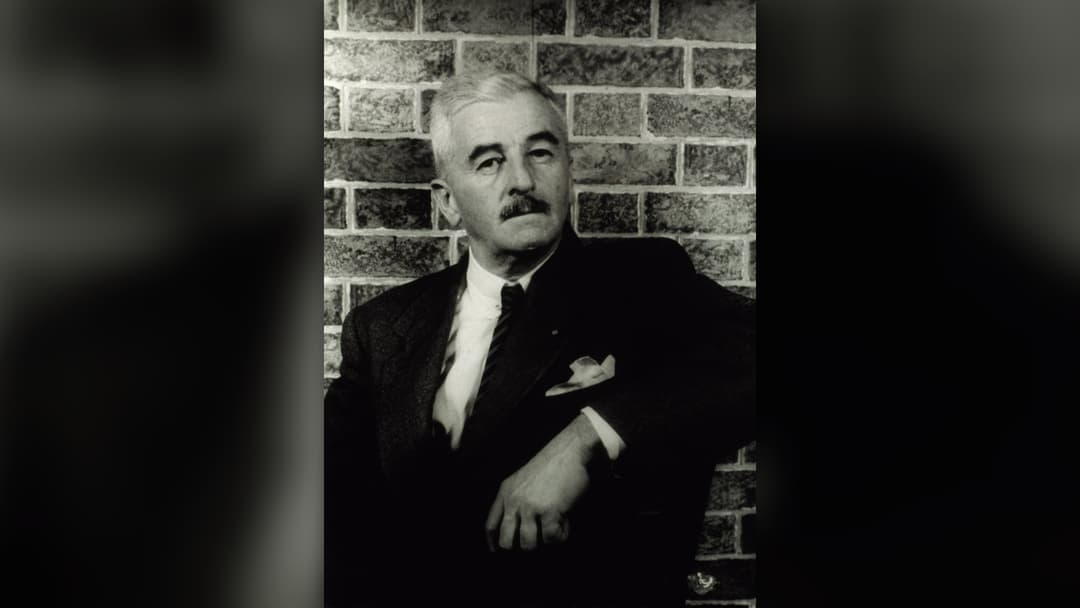 Author William Faulkner in a portrait by Carl Van Vechten