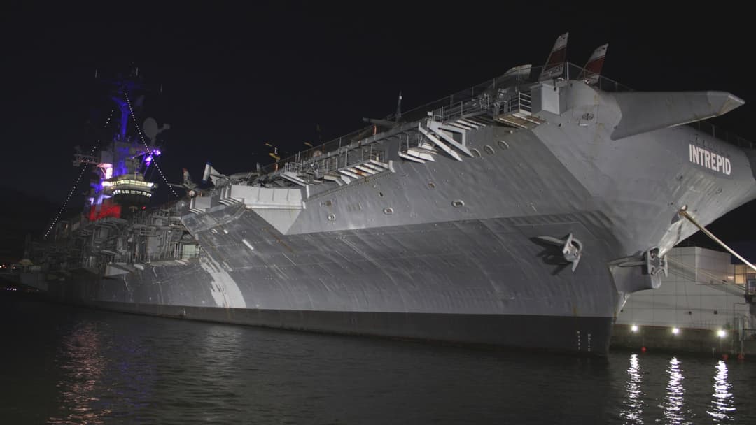 Historic Aircraft Carrier At Pier 86