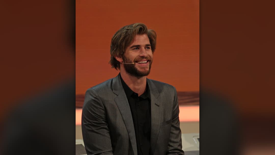 Actor Liam Hemsworth appearing on stage in Graz, Austria.