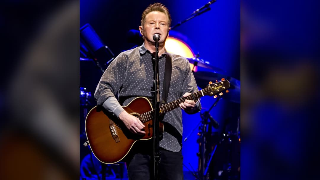 Don Henley performing on stage