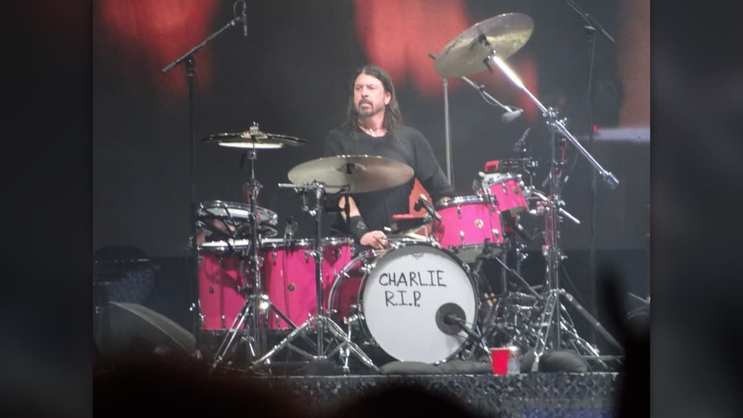 Dave Grohl on drums