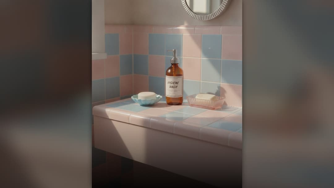 Historical reconstruction illustration for: 18. Lysol As A Personal Hygiene Wash