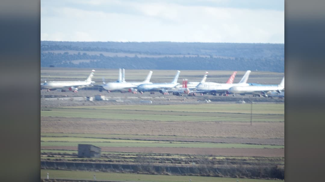 6. Teruel Airport, Spain (260 Aircraft)