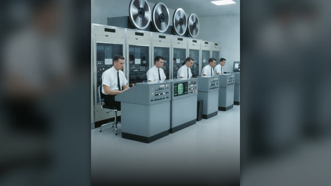 Historical reconstruction illustration for: 11. Computers Would Always Require Cold Halls