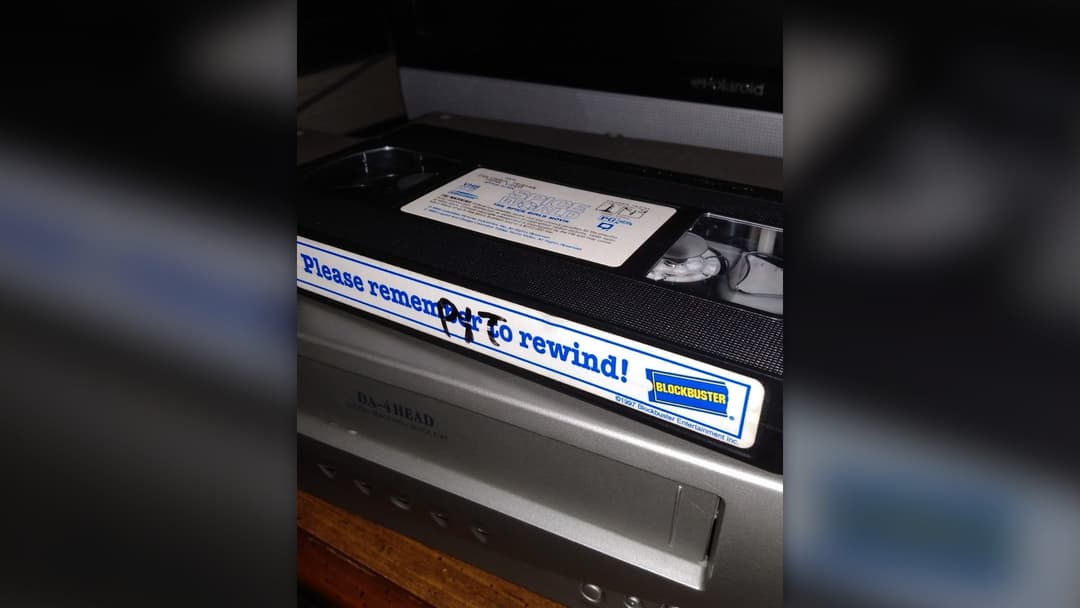 Blockbuster Video cassette tape