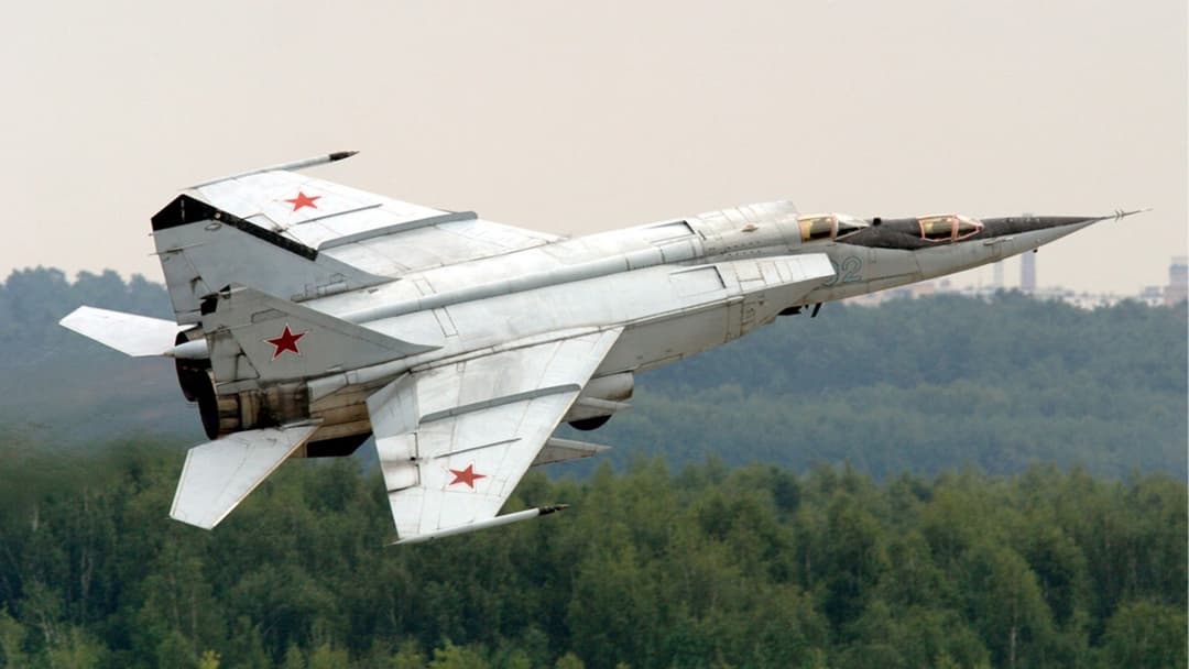 Mikoyan-Gurevich MiG-25 high-altitude supersonic interceptor jet aircraft