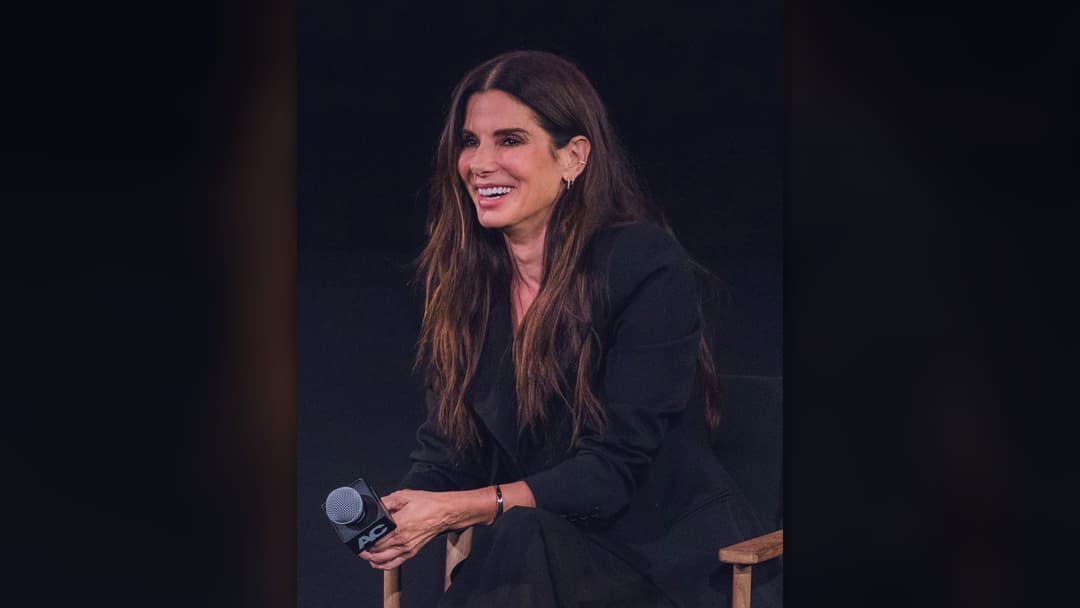 Actress Sandra Bullock photographed at the Egyptian Theatre in Hollywood.