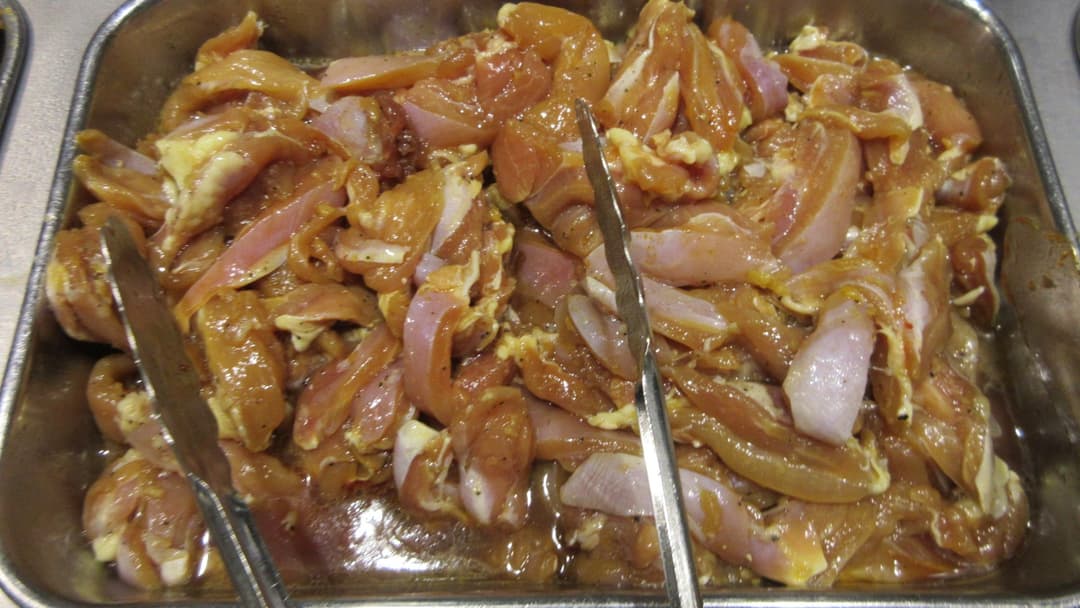 16. Raw Poultry Dripping On Lower Shelves