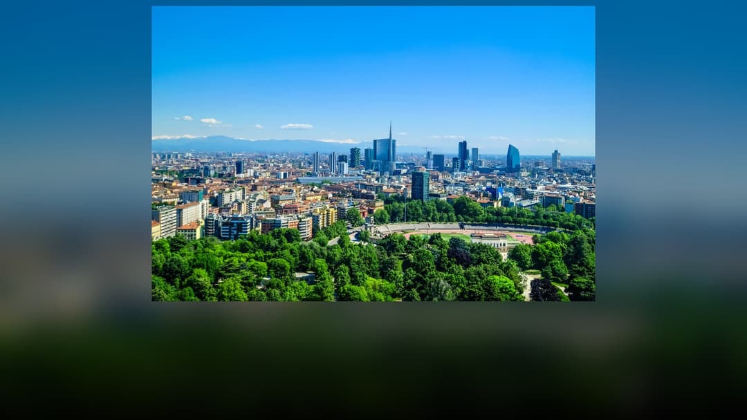 The modern Porta Nuova business and wealth district skyline in Milan, Italy.
