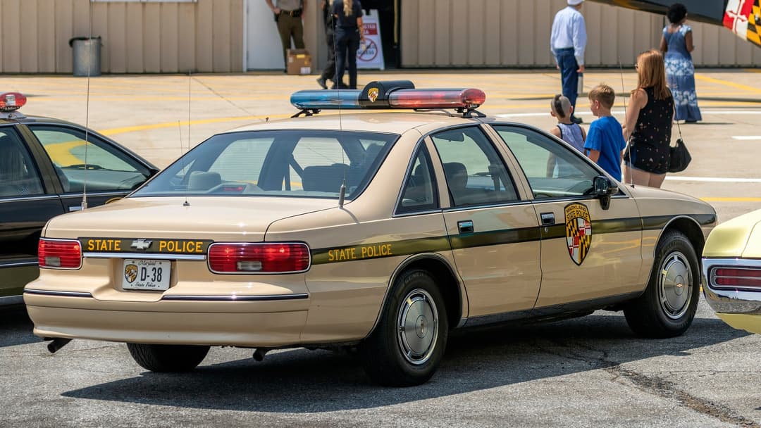 1990s Chevrolet Caprice police cruiser in Maryland