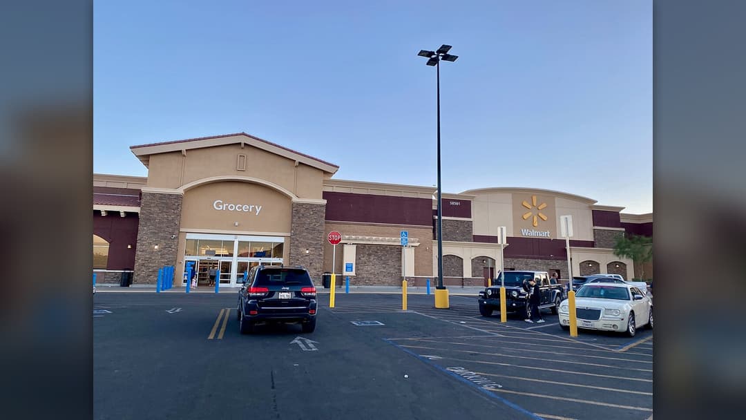 Exterior storefront photograph of Walmart location in the United States.