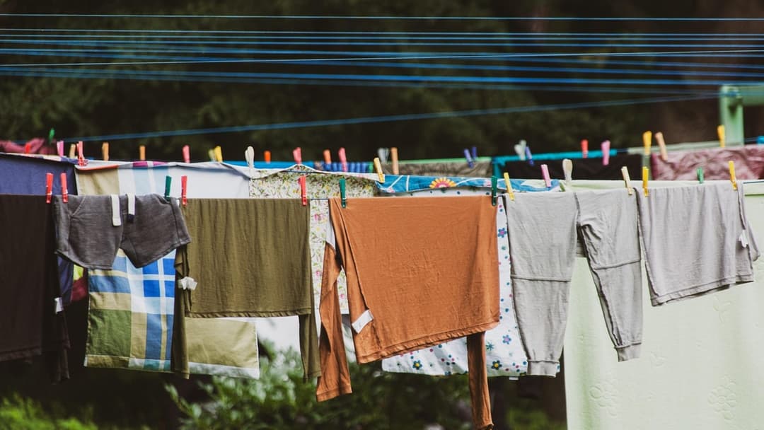 7. Putting The Clothes Washing Line In The Garden