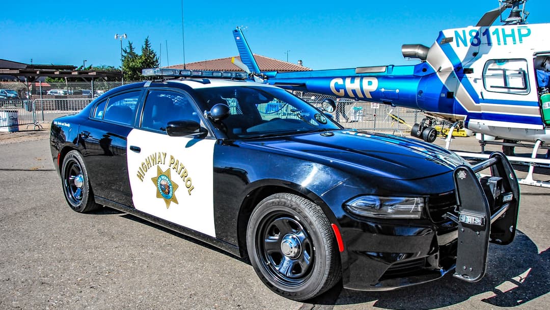 California police patrol car