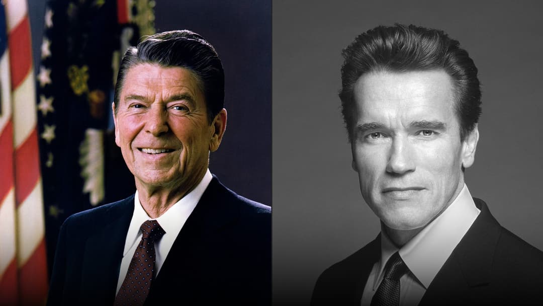 Historical portrait of Cover documenting their transition from cinema to public office.
