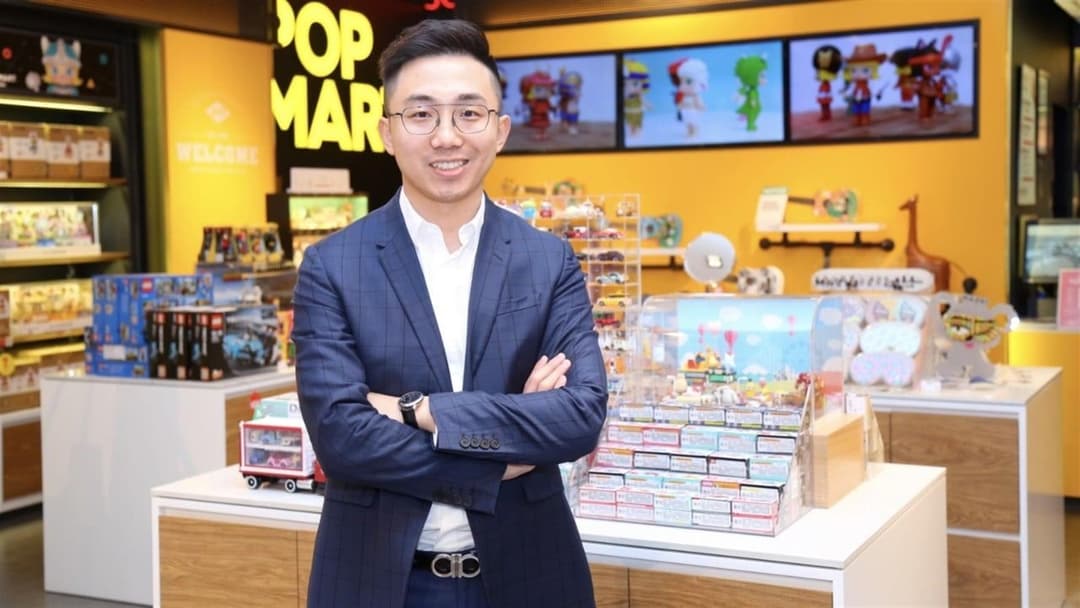 Portrait of Pop Mart founder and CEO Wang Ning