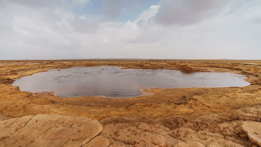 9. Dallol Hydrothermal Field: 2 Kilometers Across