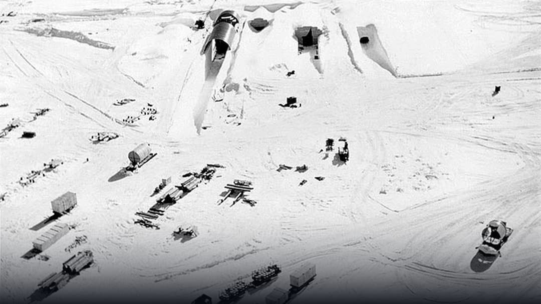 Archival photograph of Camp Century PM-2A nuclear reactor buried under the Greenland ice sheet.