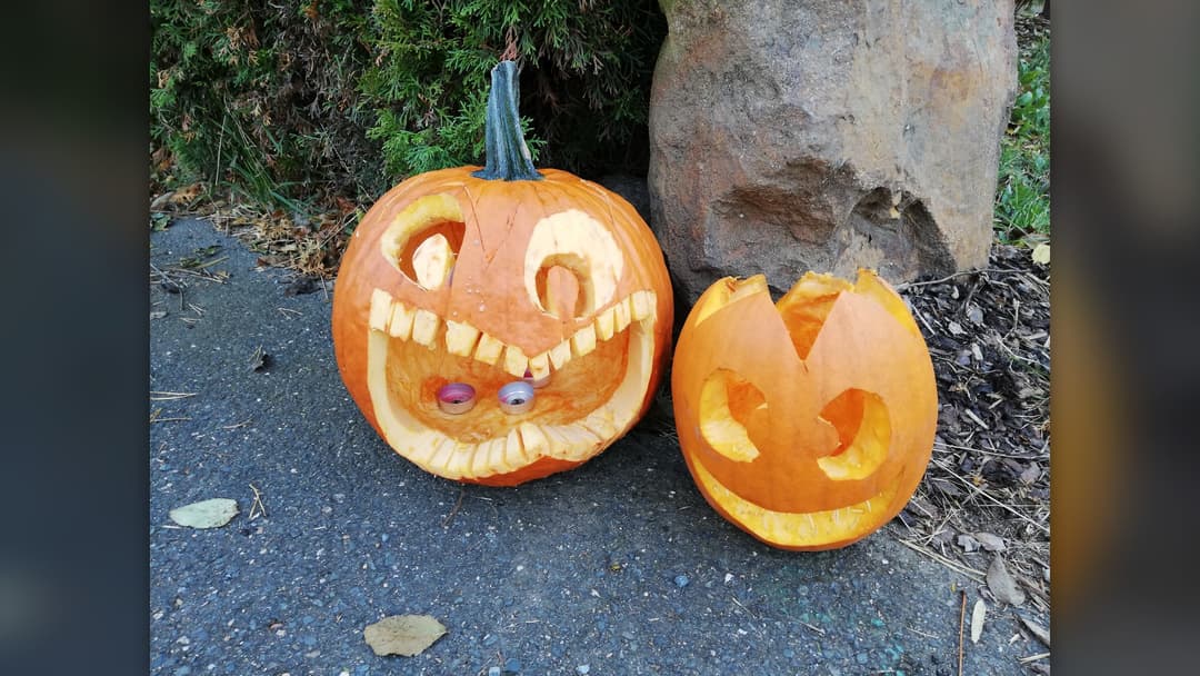 14. Bohemian Street Art Jack O'-Lantern