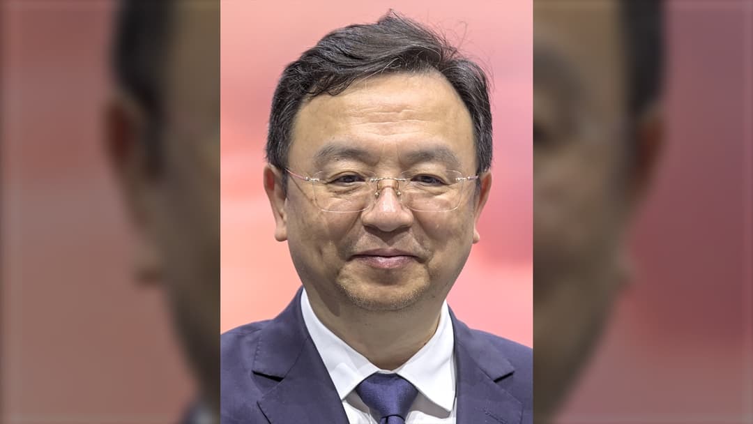Portrait of BYD founder and CEO Wang Chuanfu