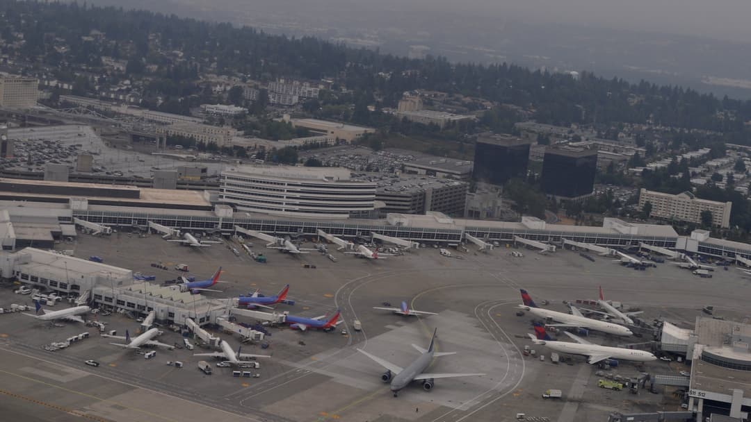 Concourse inside Seattle-Tacoma International Airport