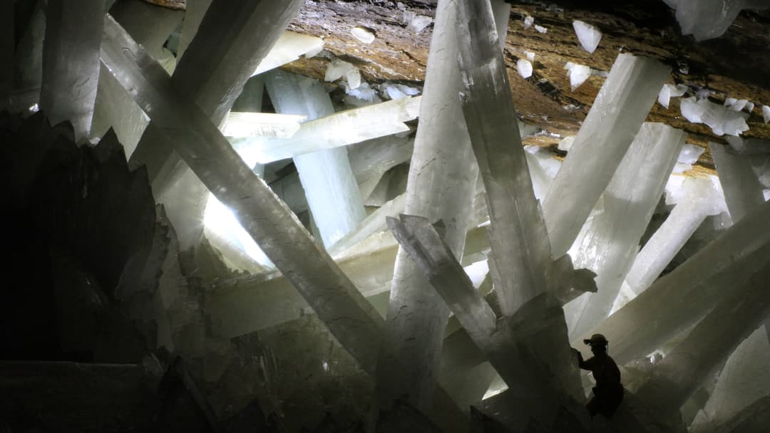4. Giant Selenite Crystals Of Naica: 11.4 Meters Long