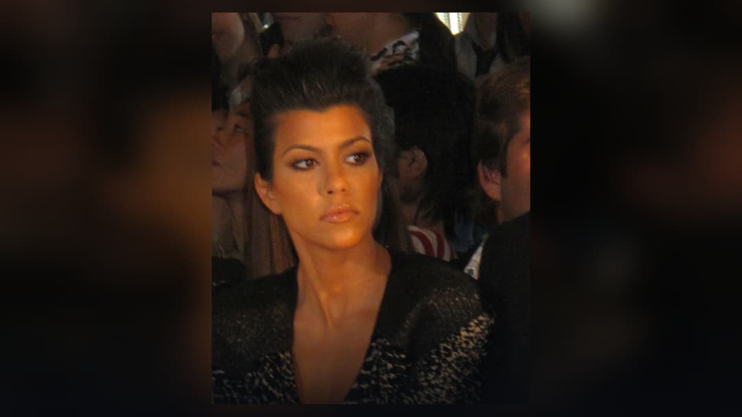 Kourtney Kardashian arriving at a red carpet event in New York