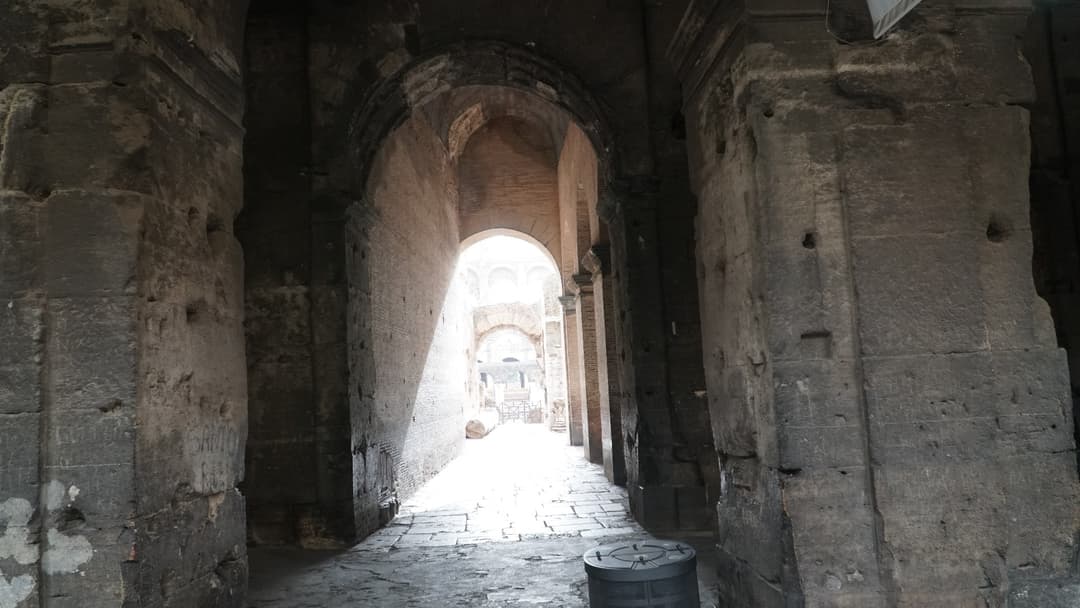 Exterior arches of the Colosseum in Rome