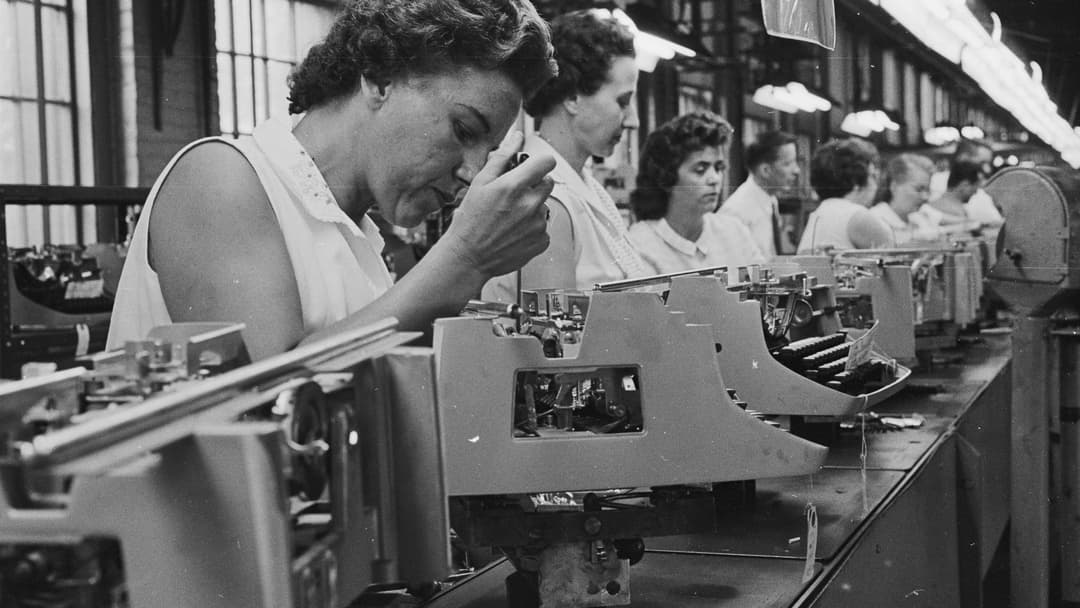 5. Typing Letters On Manual Typewriters With Carbon Paper