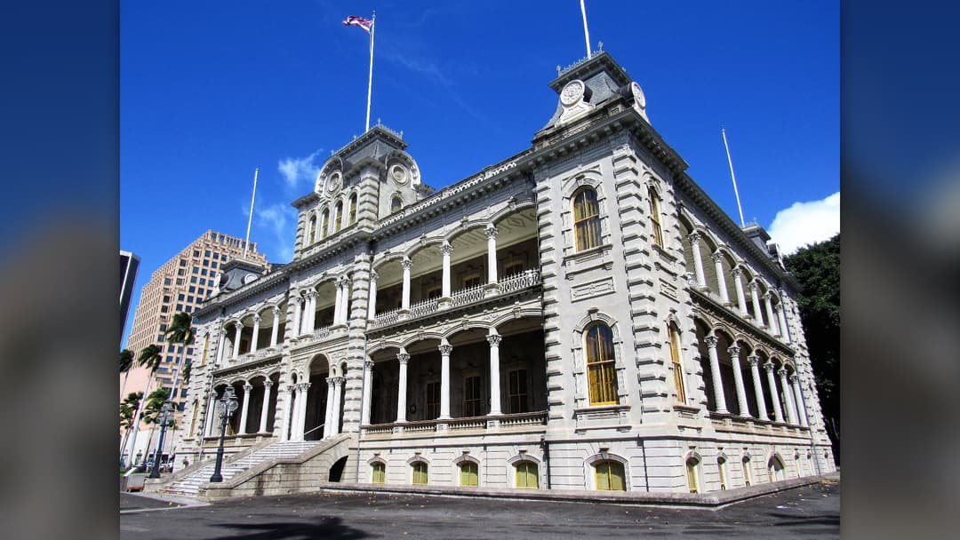 Iolani Palace in Honolulu Hawaii