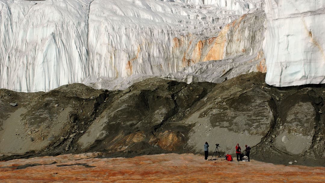 5. Blood Falls Iron Cascade: 35 Meters Wide