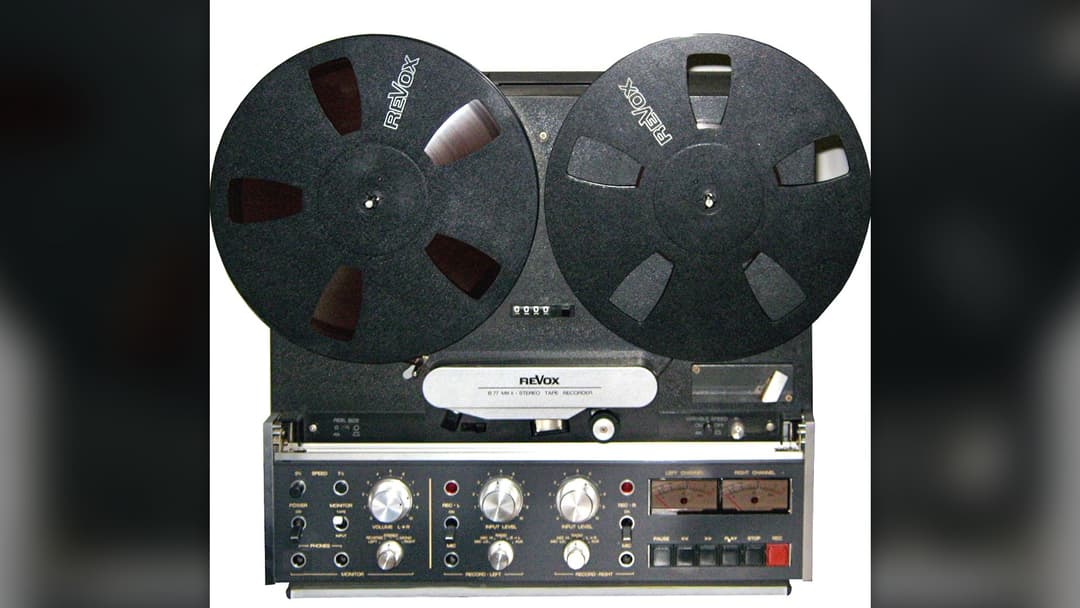 Vintage Revox reel-to-reel analog tape deck