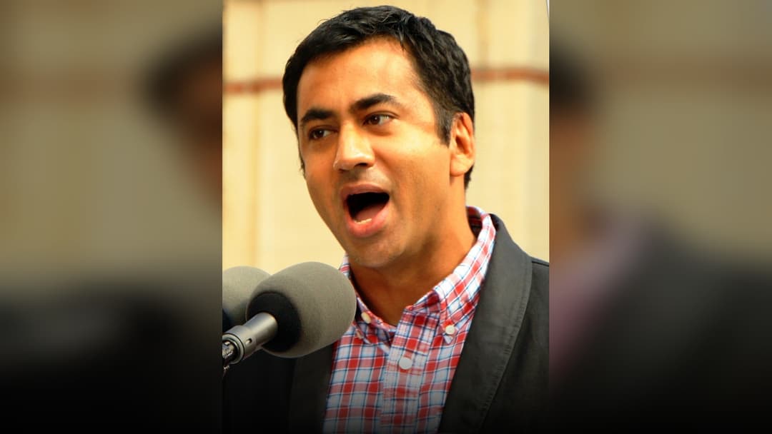 Historical portrait of Kal Penn documenting their transition from cinema to public office.