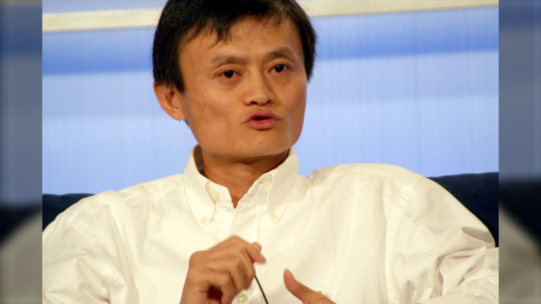 Portrait of Alibaba Group co-founder Jack Ma