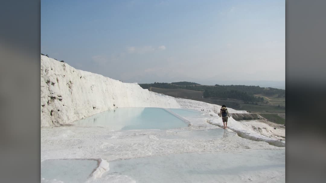 7. Pamukkale Travertine Terraces: 160 Meters High