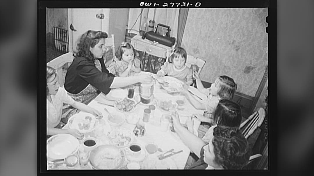 12. Sitting Down For A Synchronised Family Dinner